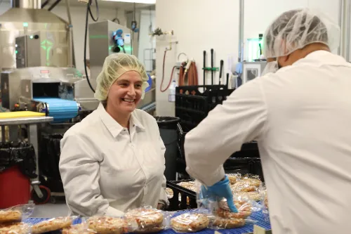 Jannalee Adamtzikas making food for Goodwell