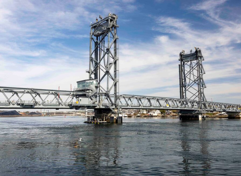 A photo of a draw bridge