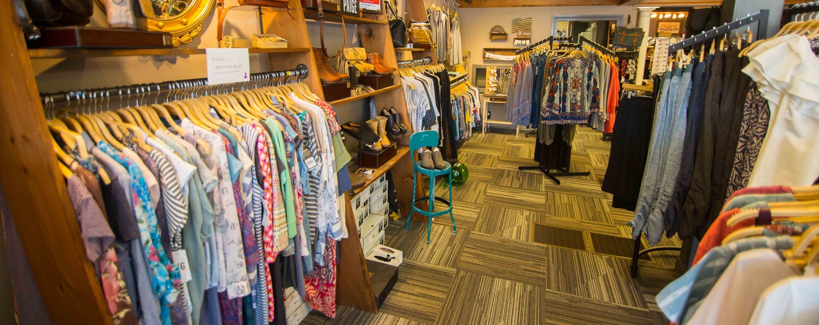 A photo of a clothing store