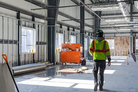 Life is good warehouse and construction worker