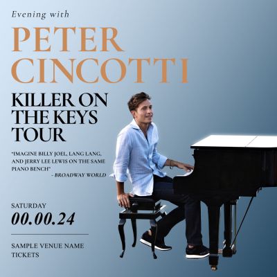 Featured image for Peter Cincotti "Killer on the Keys" Show
