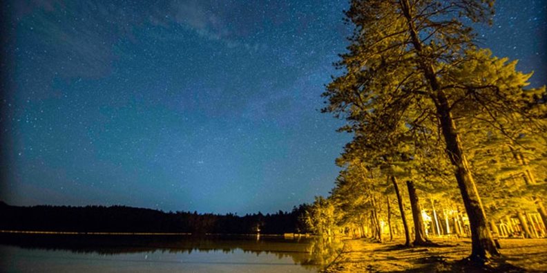 White Lake State Park at night