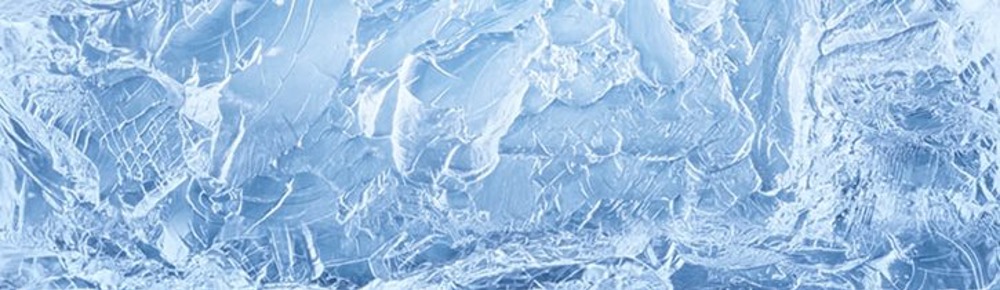 up close image of light blue colored ice