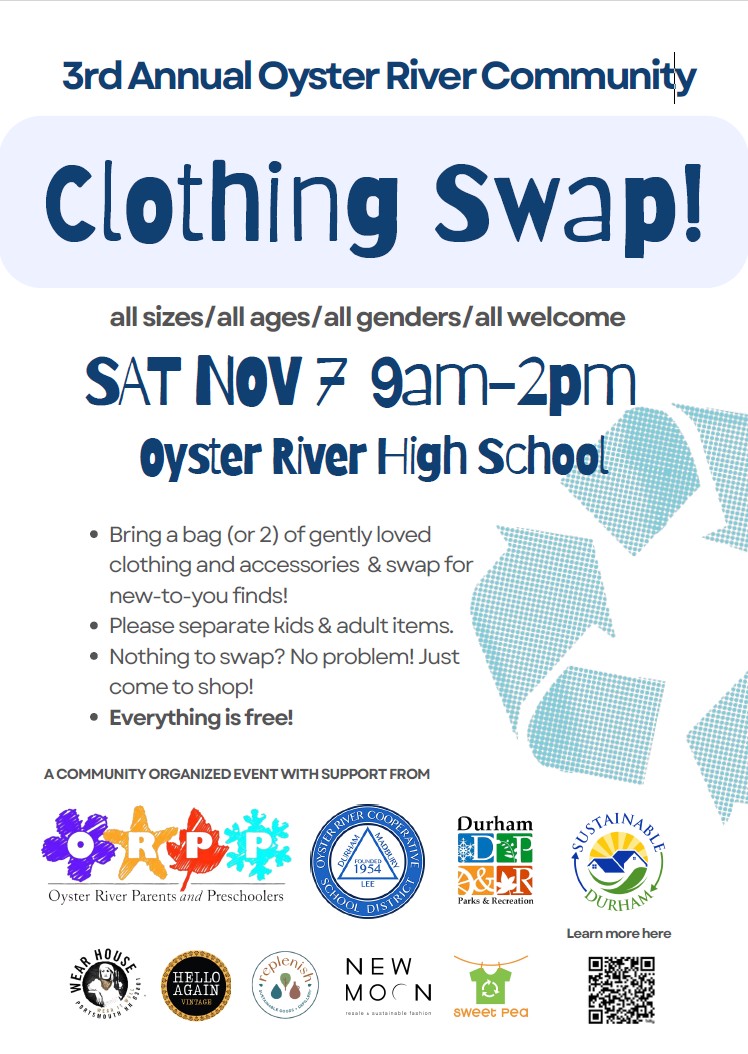 Featured image for Oyster River Community Clothing Swap