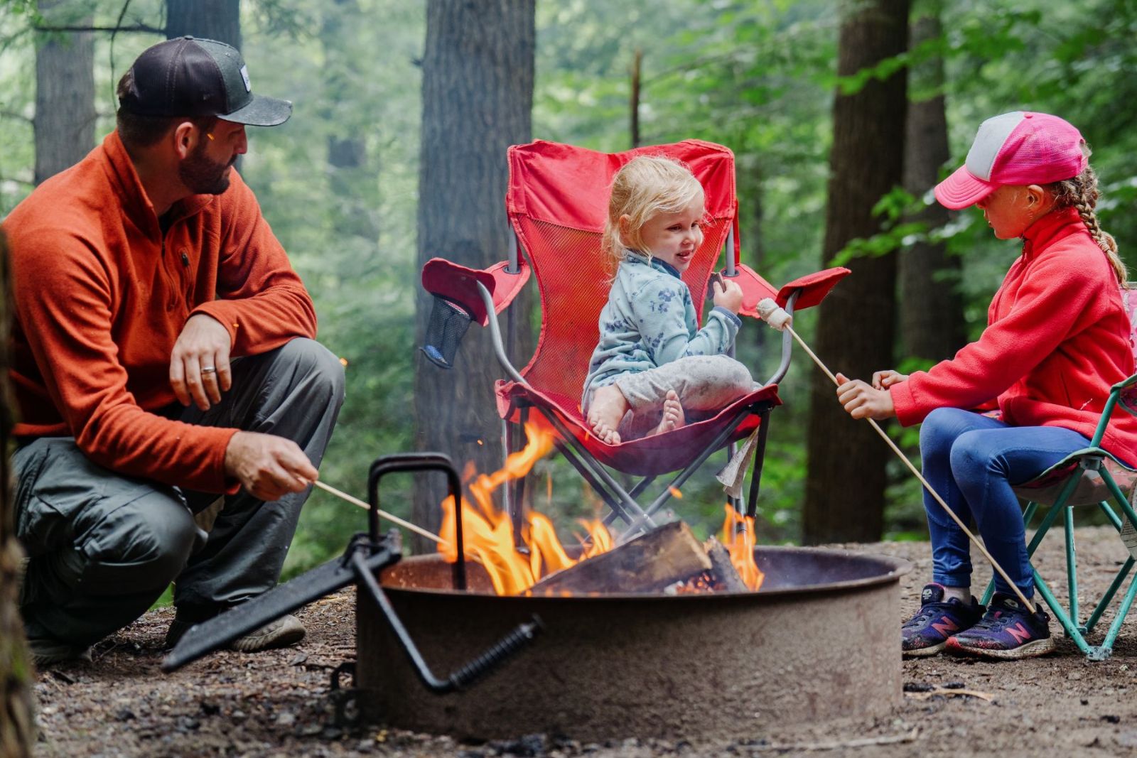 Select from 260 sites at Gunstock Campground