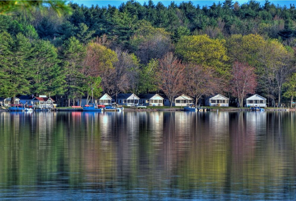 Cottages from water