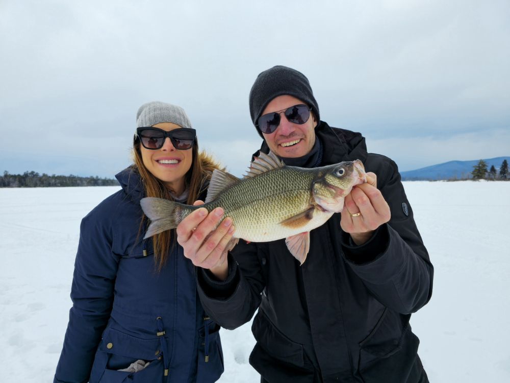 Ice Fishing Lake Winnipesaukee