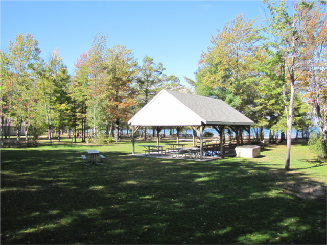 Ellacoya State Park pavilion