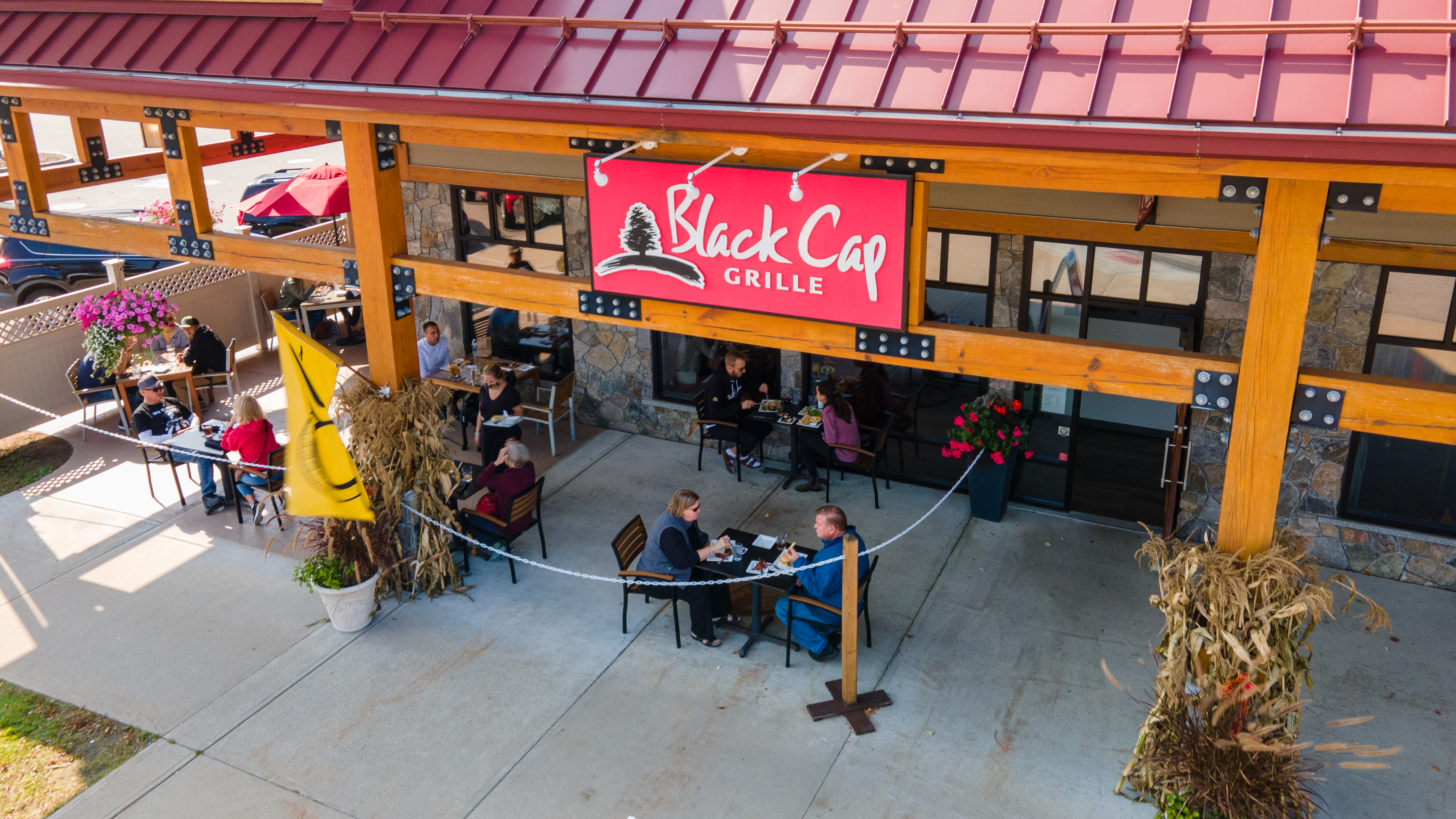 Black Cap Grille is one of three locally owned restaurants.