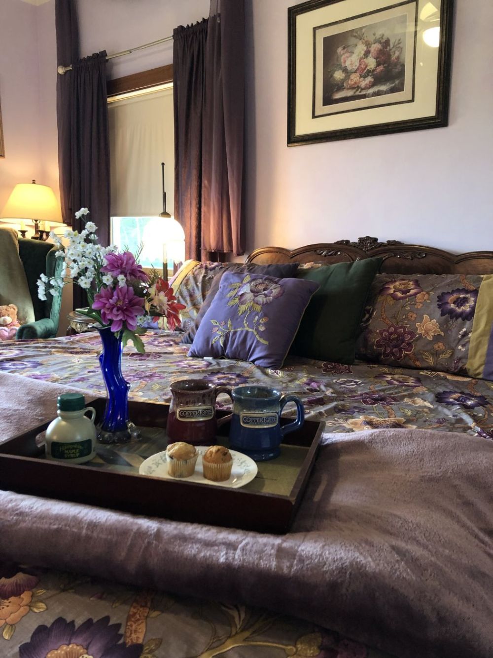 Amethyst Room bed