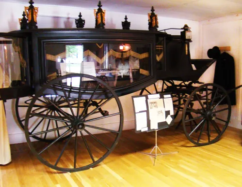 Salisbury, NH's original horse drawn hearse