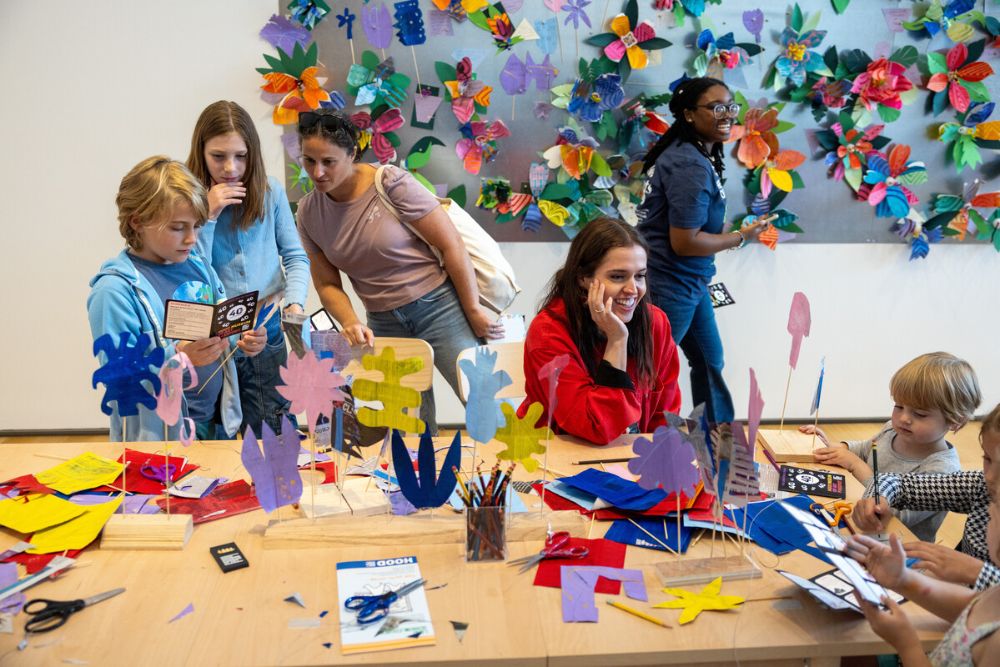 Visitors enjoy the Make Space gallery. Photo by Rob Strong.