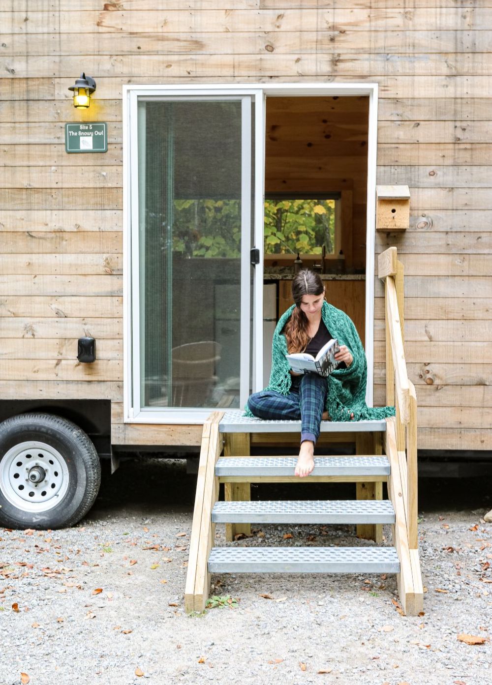 Entry to cabin