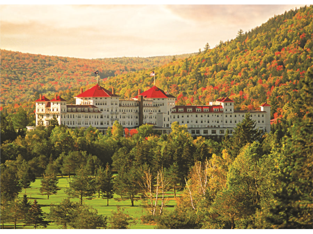 Spectacular fall foliage abounds at the Omni Mount Washington Resort