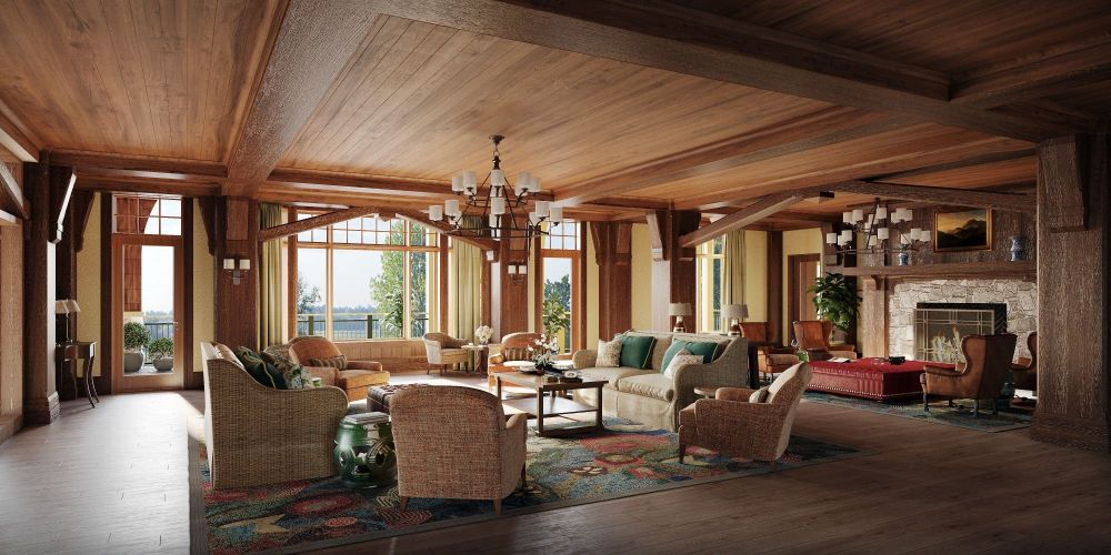 The Lake Estate on Winnisqaum.Lobby Lounge