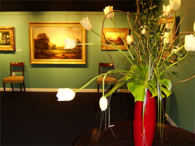 Upstairs art gallery