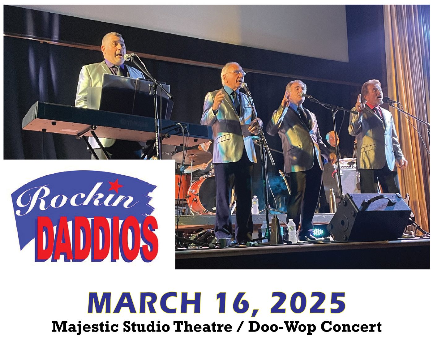 Featured image for Rockin Daddios at The Majestic Theatre March 10th!