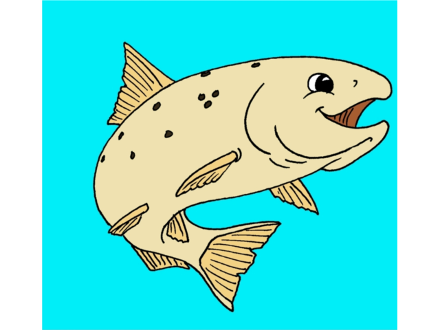Amoskeag Fishways mascot, Sammy Salmon