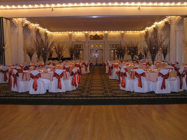 The Grand Ballroom is an elegant venue for your wedding festivities