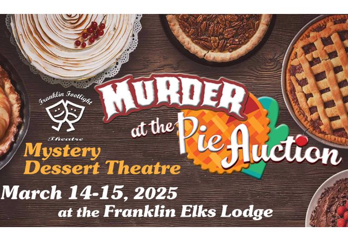 Featured image for "Murder at the Pie Auction" -Mystery Dessert Theatre