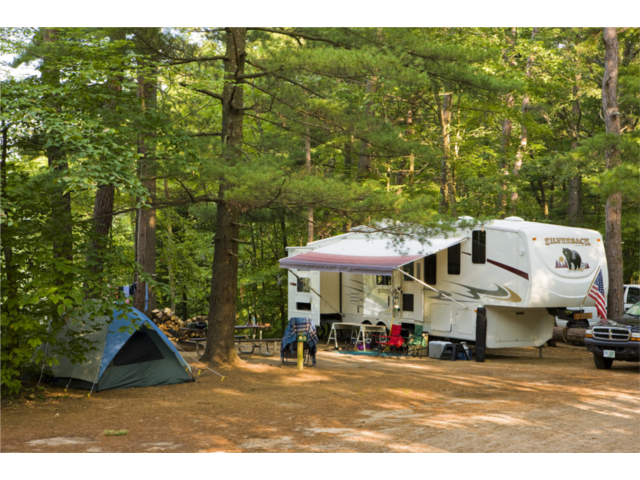 Campground at White Lake State Park