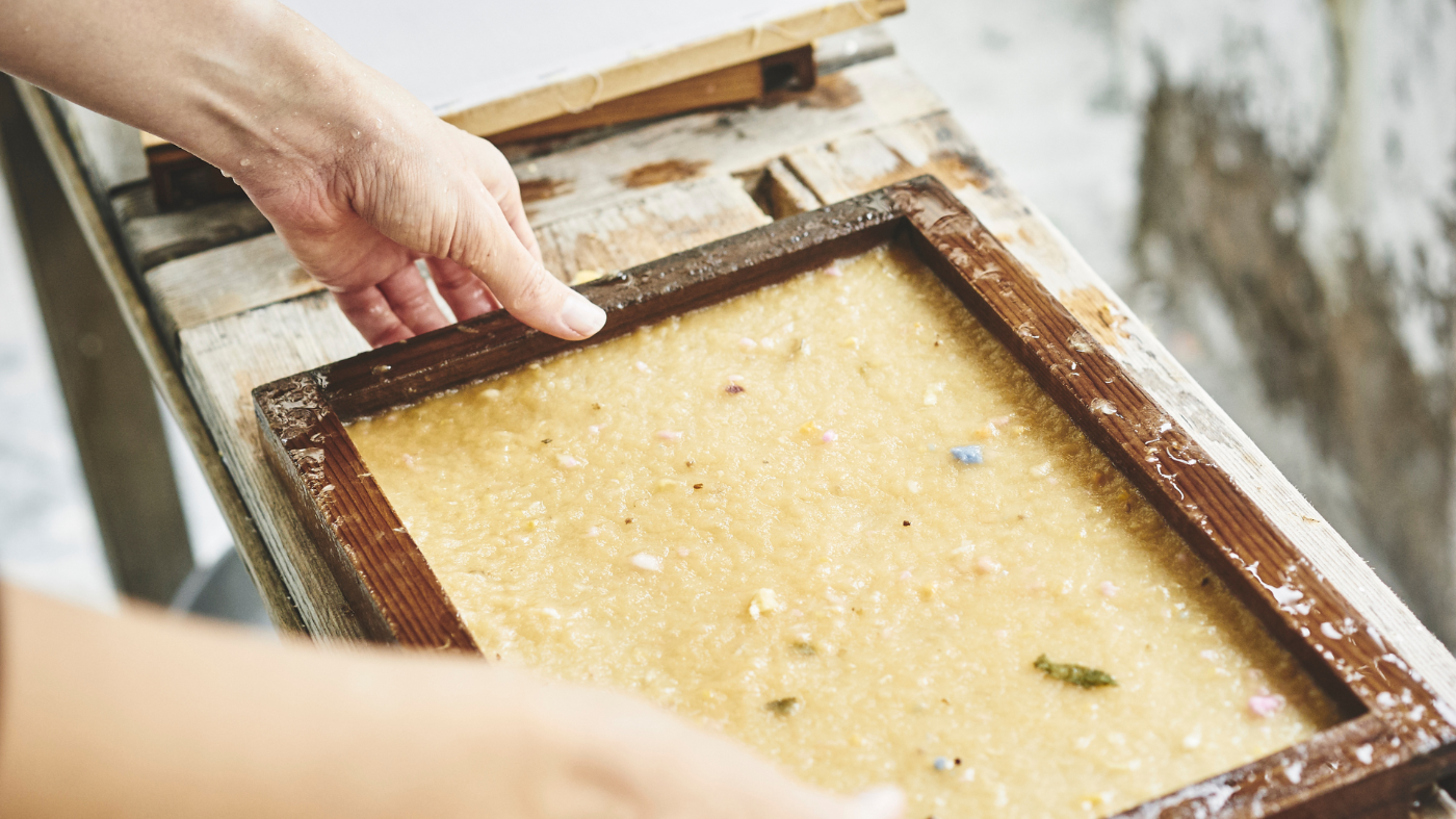 Featured image for Upcycled Papermaking with Larry Frates